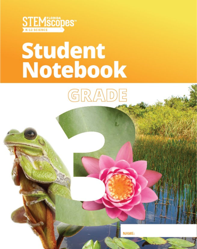 Grade 3 — Student Notebook |  Click to enlarge